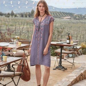 Sundance Ayla Embroidered Midi Dress (M)
